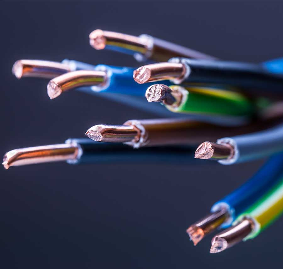 Detail elektroinštalačných vodičov