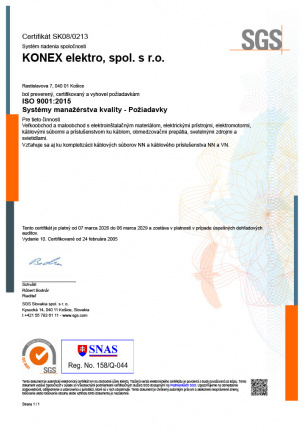 Certifikát – ukážka 1